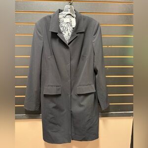 Emma & James Black Long Blazer Coat Size 10